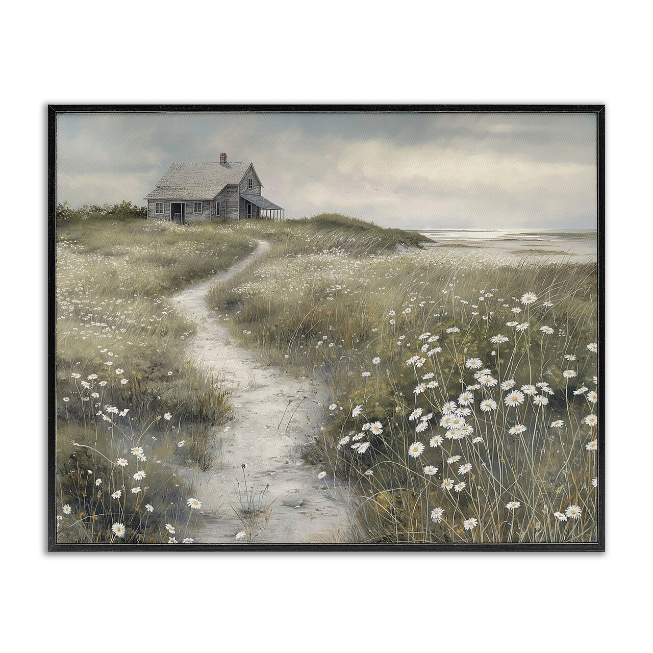 Stupell Industries Path To Coastal Cottage Framed Giclee Design by Imagine It Images